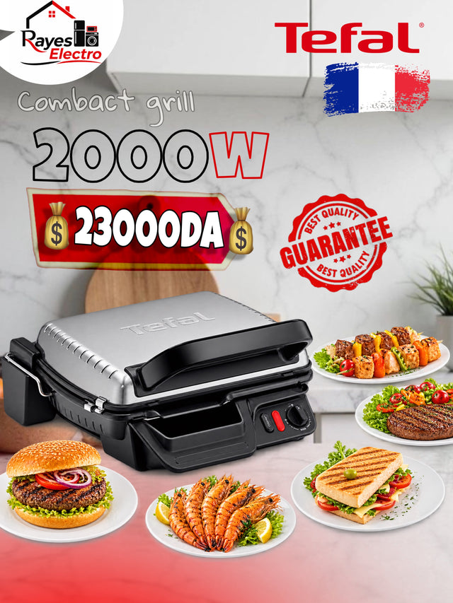شواية Tefal Compact — 2000 واط — صورة منشورة في صفحة Rayes Electro